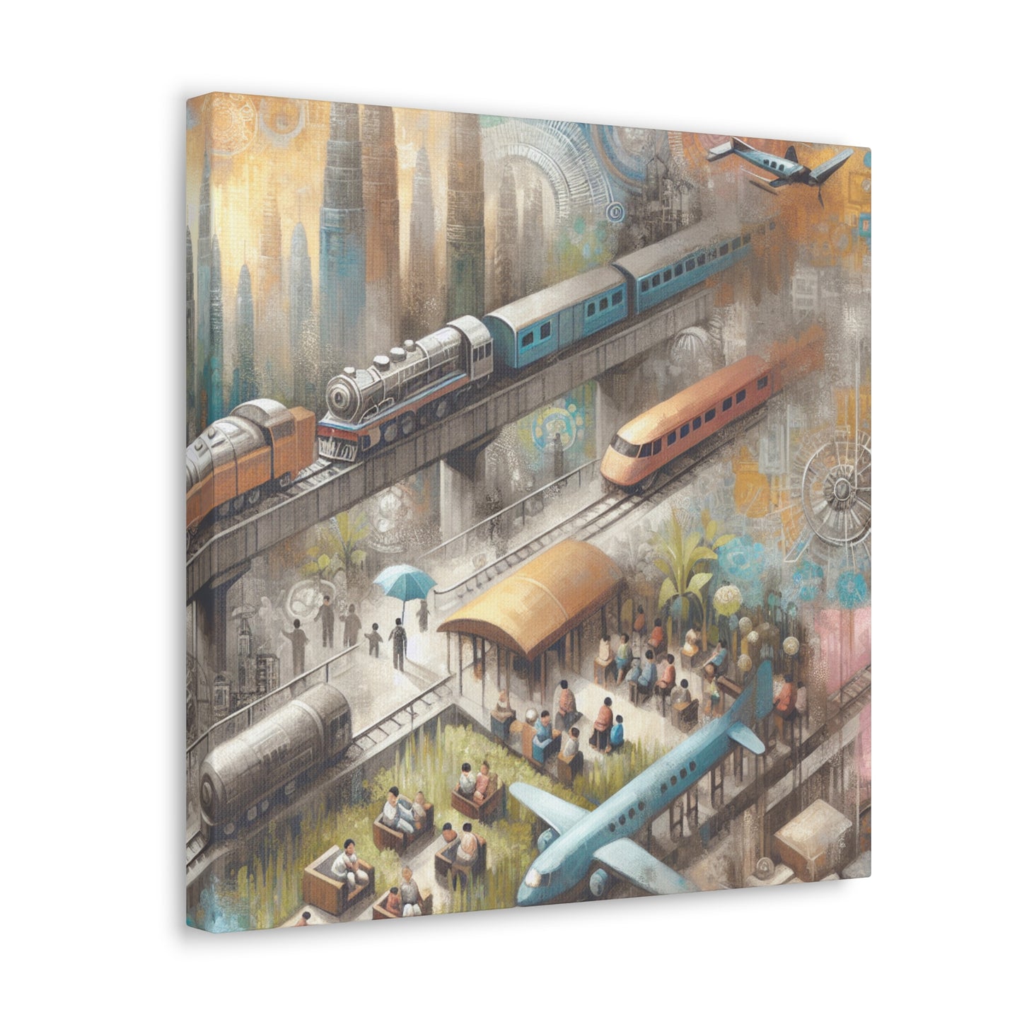 Whimsical Travel Journeys - Canvas