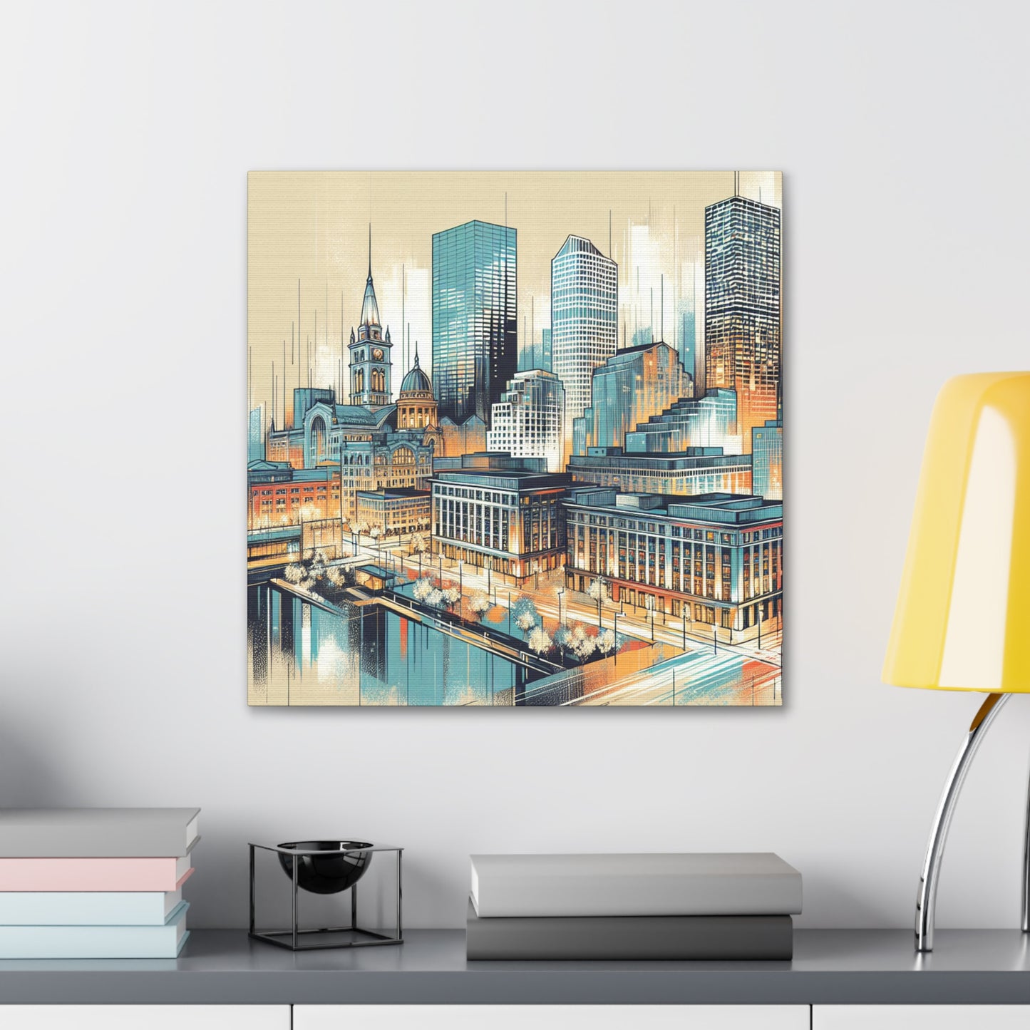 "Urban Tapestry Unbound" - Canvas