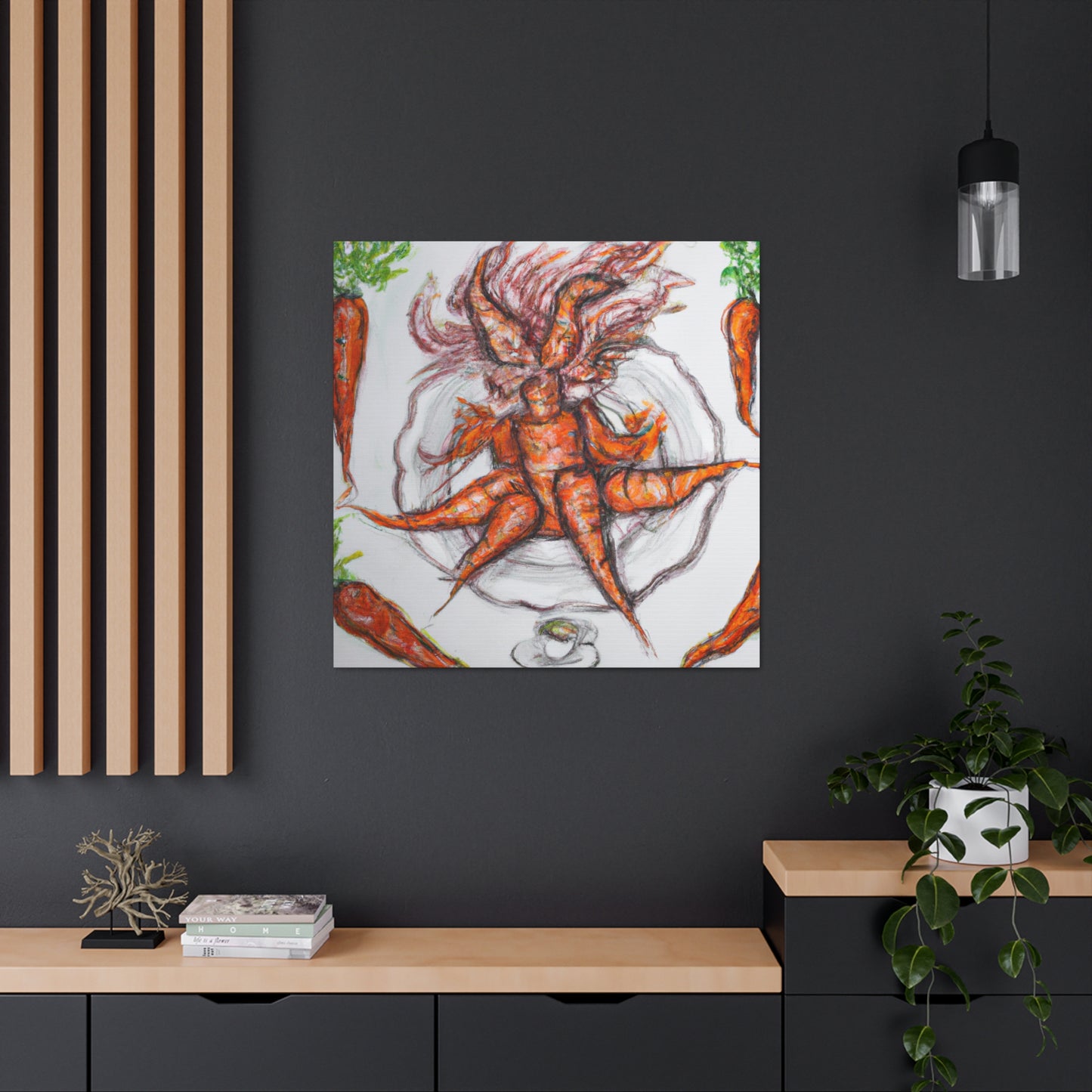 "Carrot Delightful Charm" - Canvas