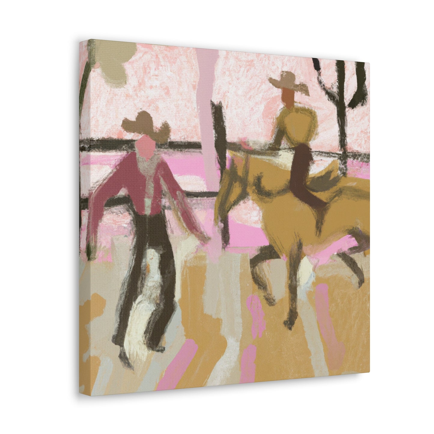 Rodeo in Impressionism - Canvas