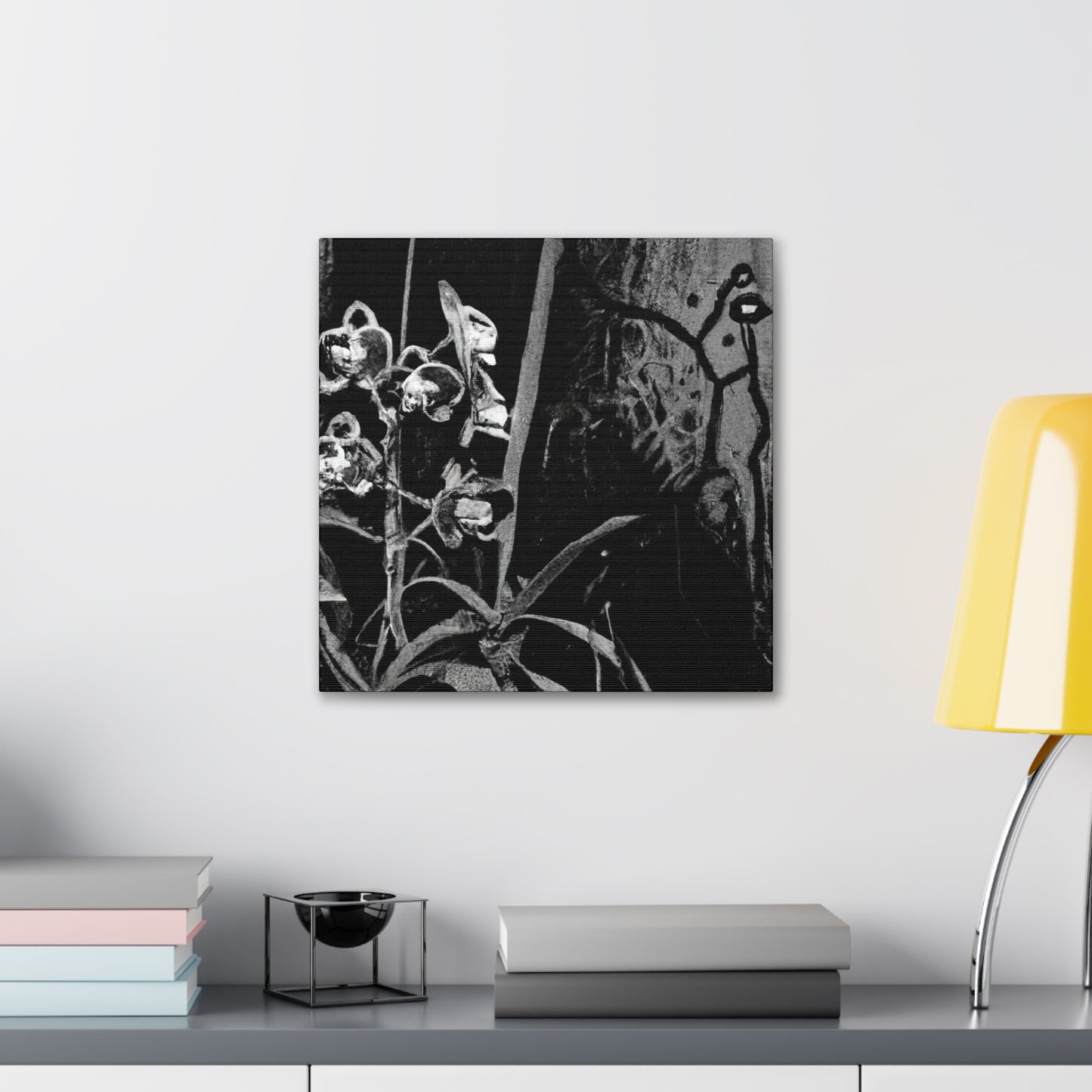 Orchids in Monochrome - Canvas