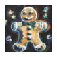 Gingerbread Man Gleeful - Canvas