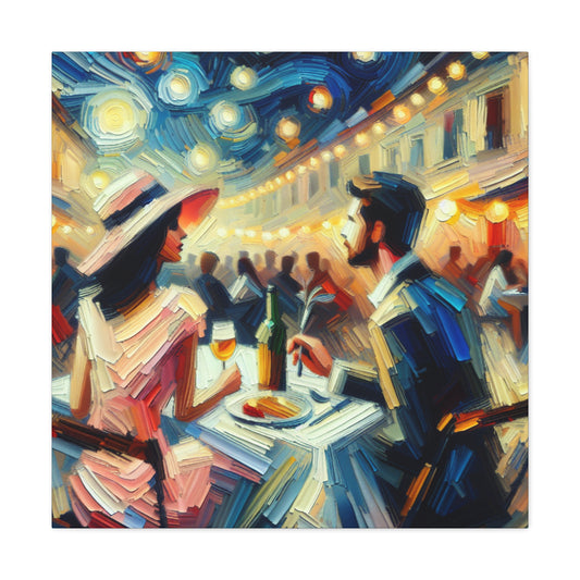 Moonlit Amour Tango Passion - Canvas