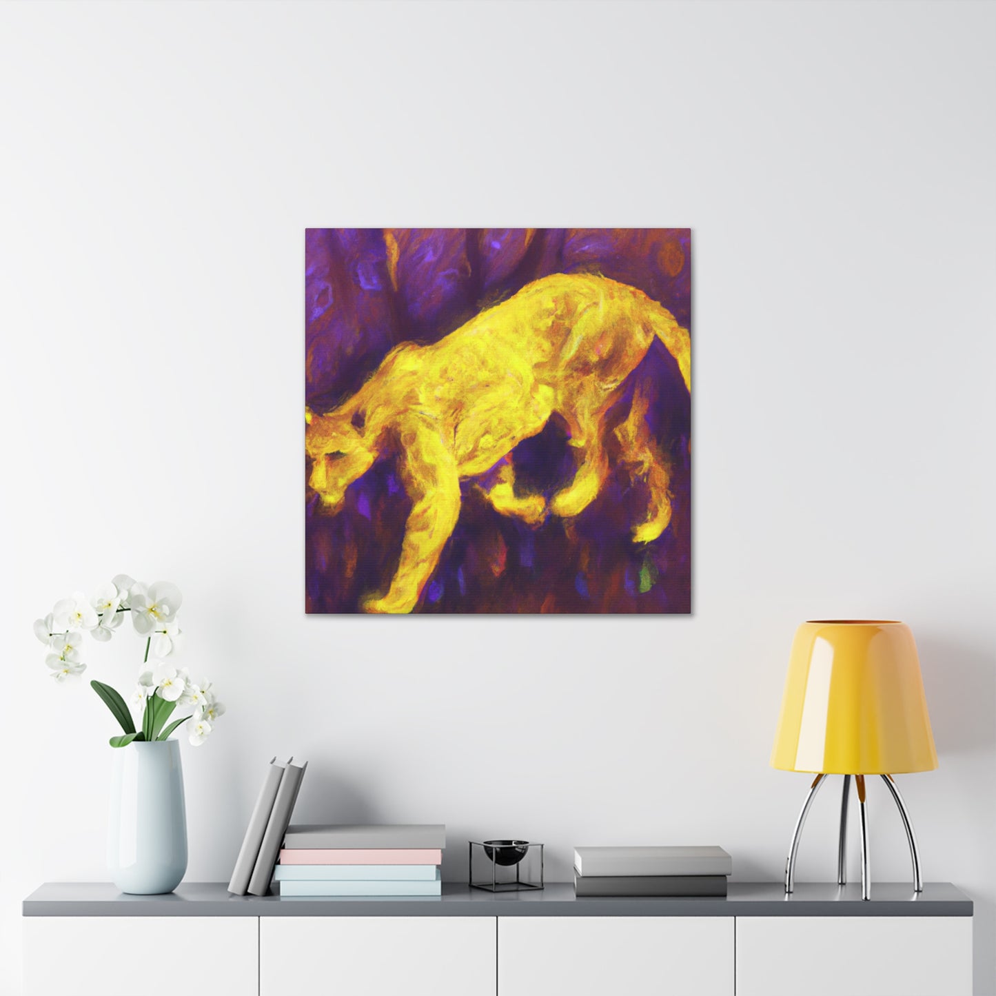 Leopard in Abstract Form - Canvas