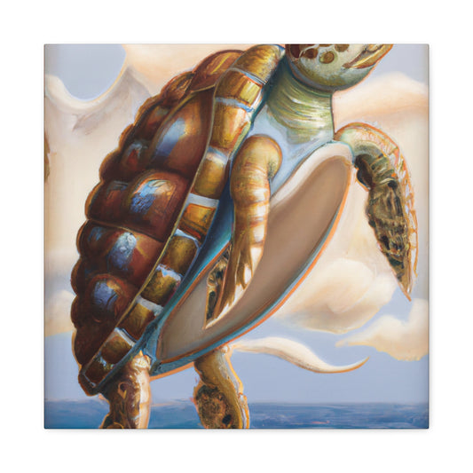 "Sea Turtle Reflection" - Canvas