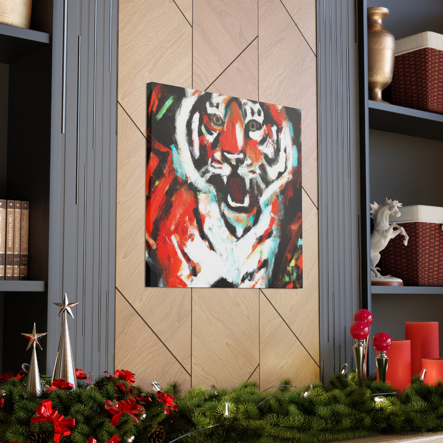 Roaring Bengal Tiger - Canvas