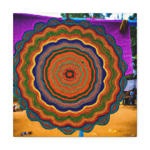 "Vibrant Grandmother's Quilt" - Canvas