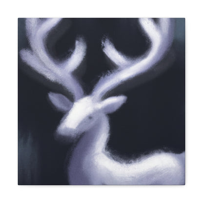 Reindeer Dusk Reflection - Canvas