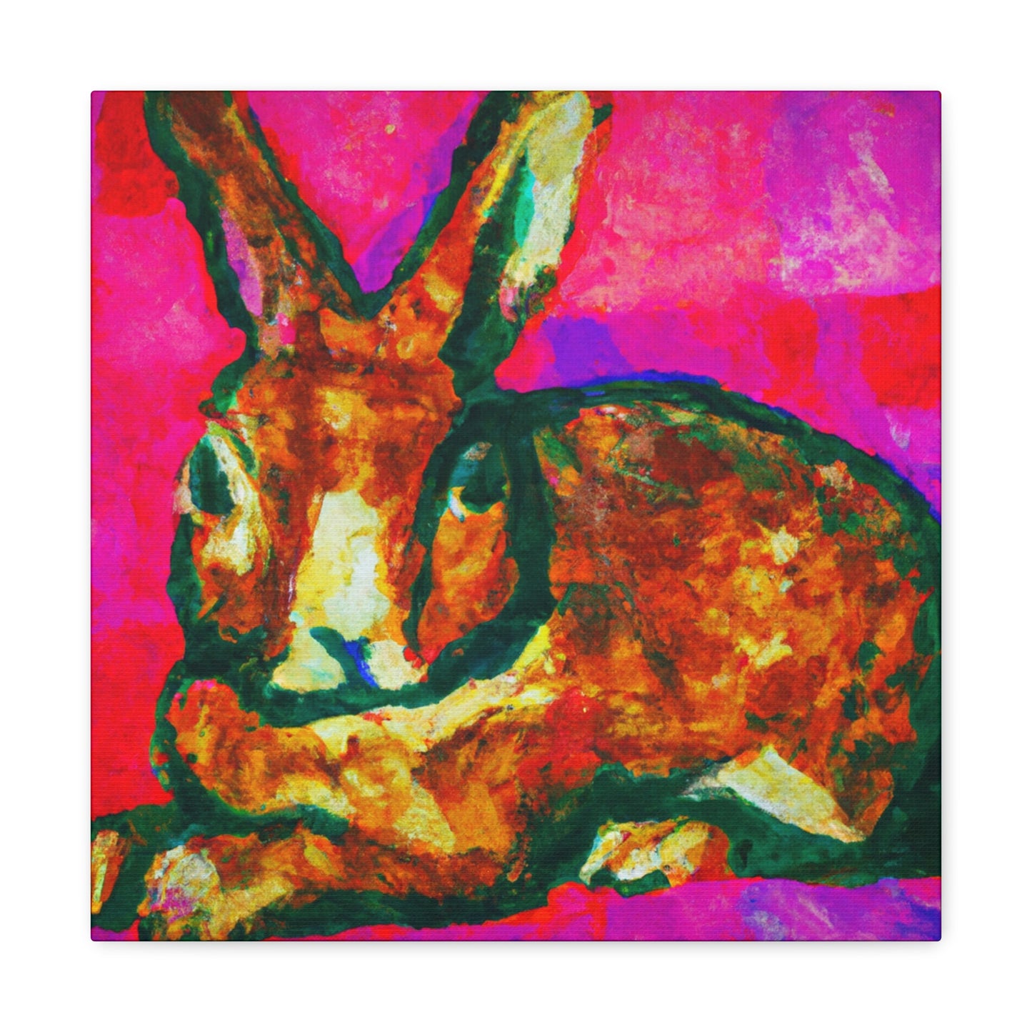 "Rabbit's Fauve Form" - Canvas