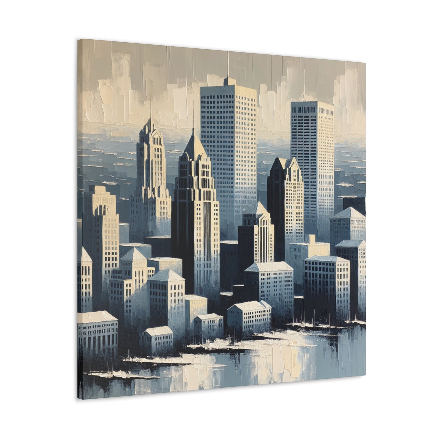 "Gilded Brew City Impressions" - Canvas