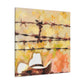 Barbed Wire Freedom. - Canvas