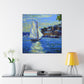 "Sailboat on Still Water" - Canvas