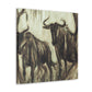 Wildebeest in Majesty - Canvas