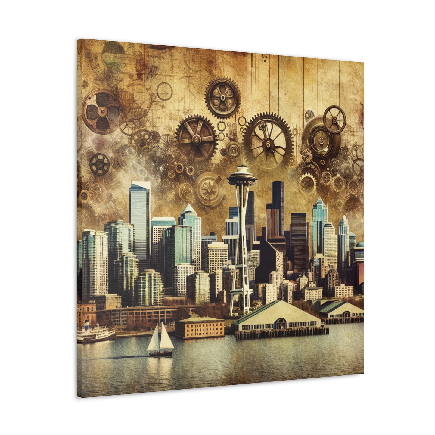 "Mechanical Majesty in Seattle" - Canvas