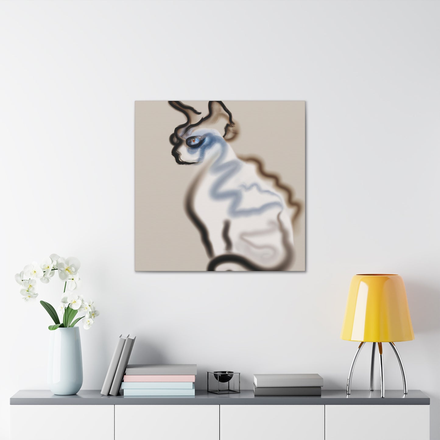 "Devon Rex Minimalism" - Canvas