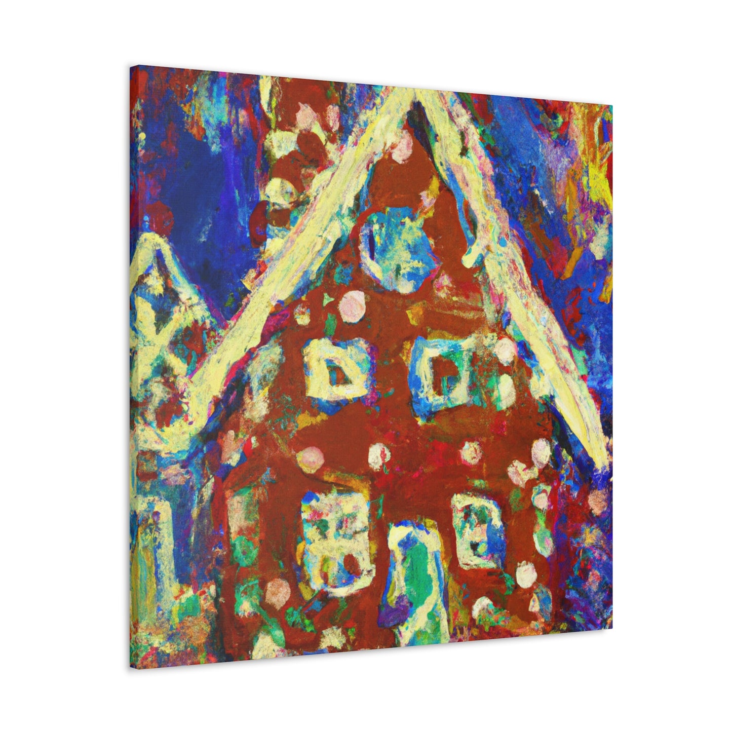 Gingerbread House Delight - Canvas