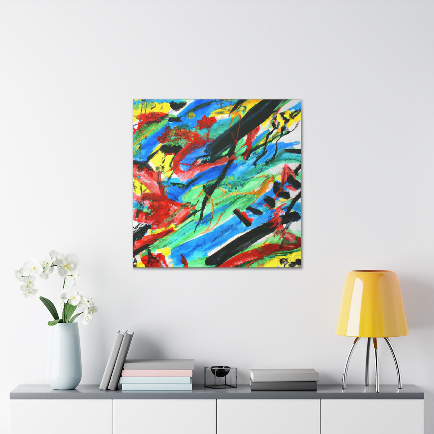 "Vibrant Brushed Bliss". - Canvas