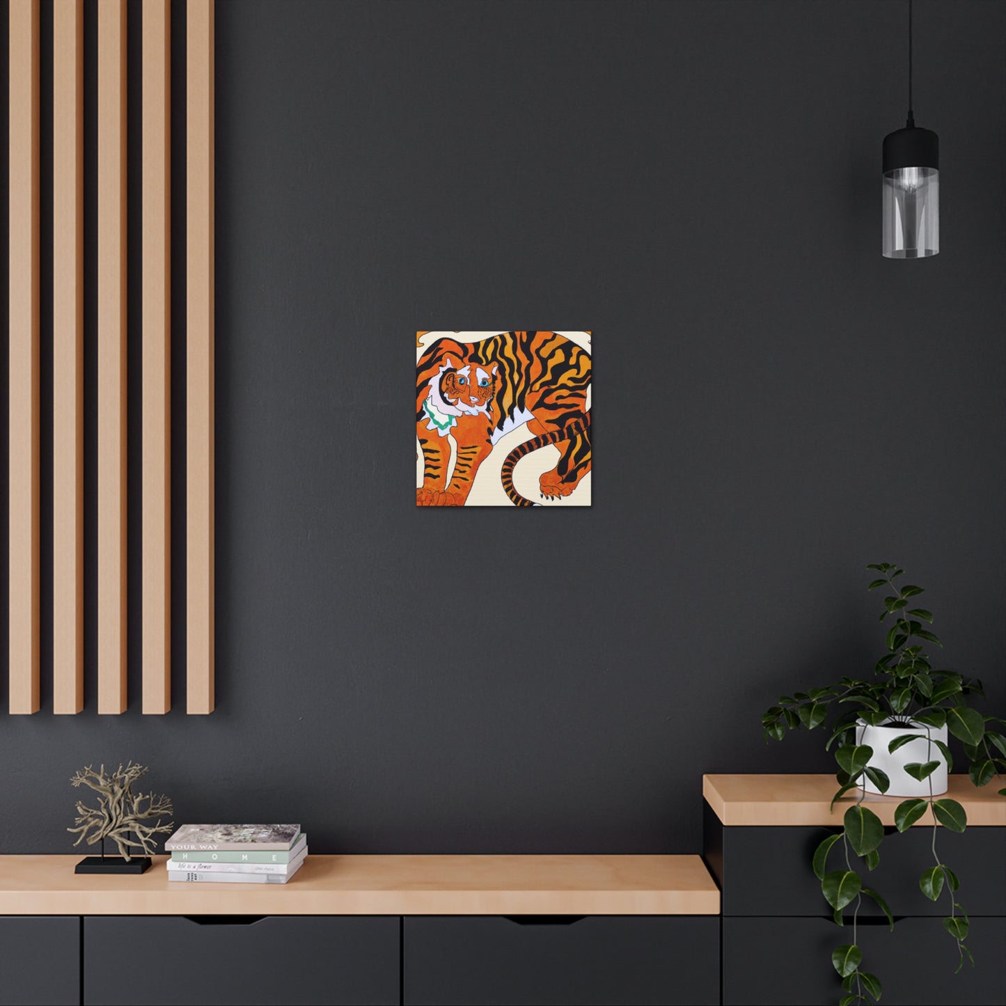 Bengal Tiger Unleashed. - Canvas