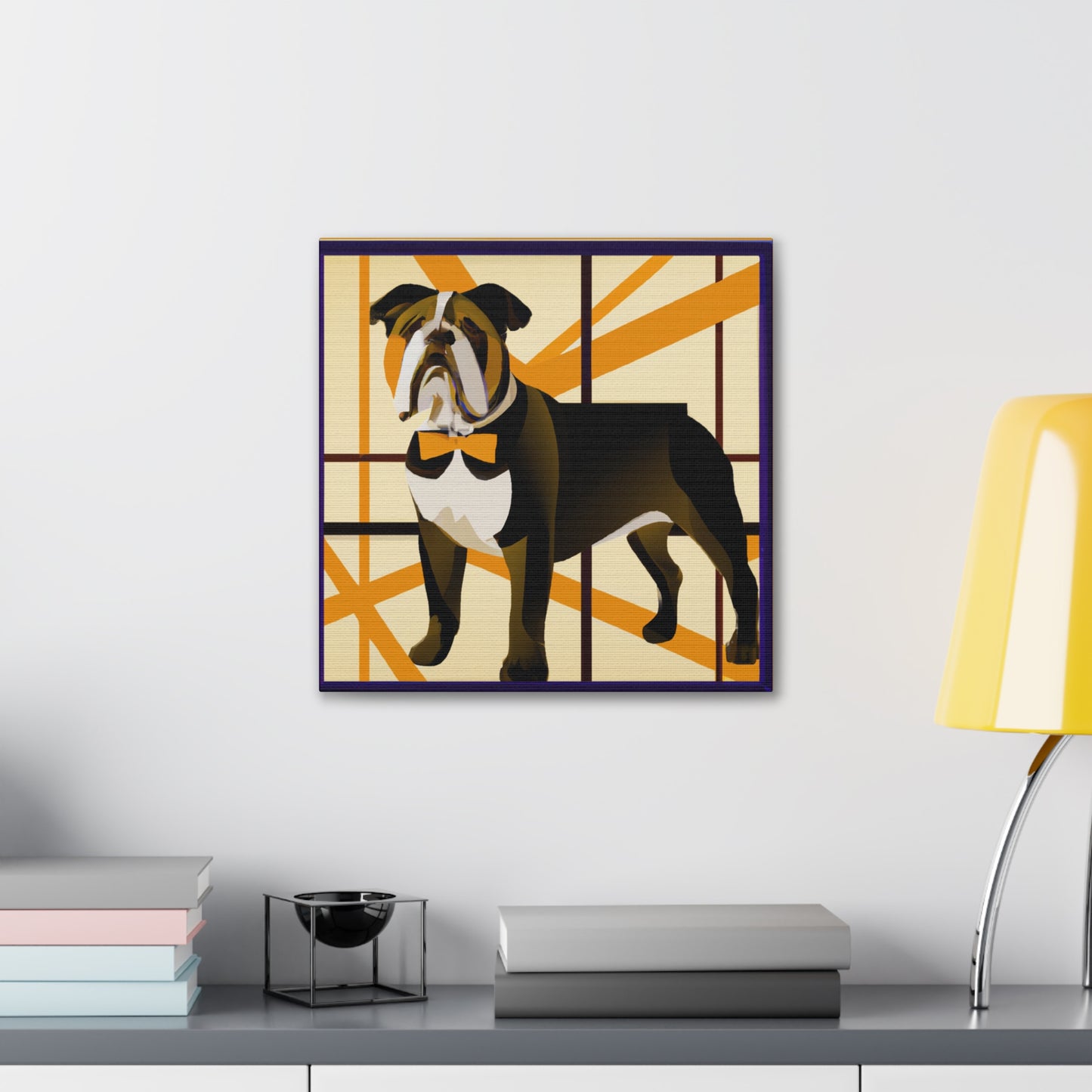 "Bulldog Bones Brightness" - Canvas