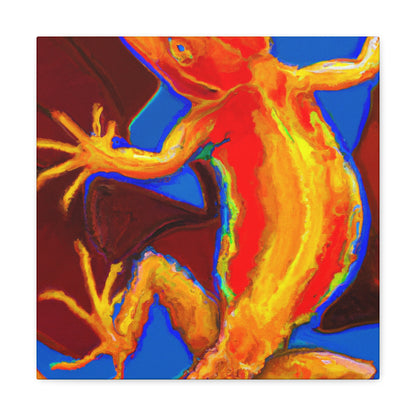 "Fanciful Frilled Lizard" - Canvas