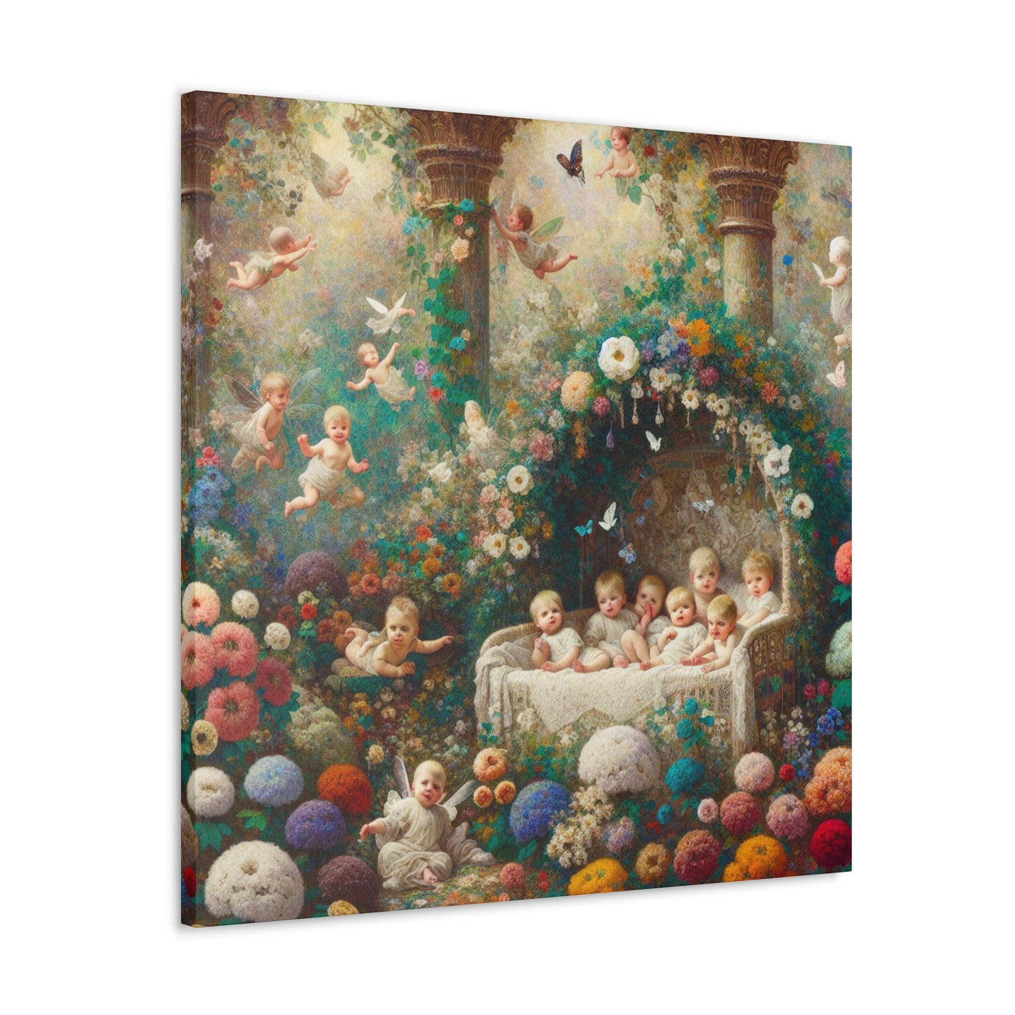 Enchanted Floral Fairyland - Canvas