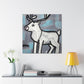 "Reindeer Winter Mural" - Canvas