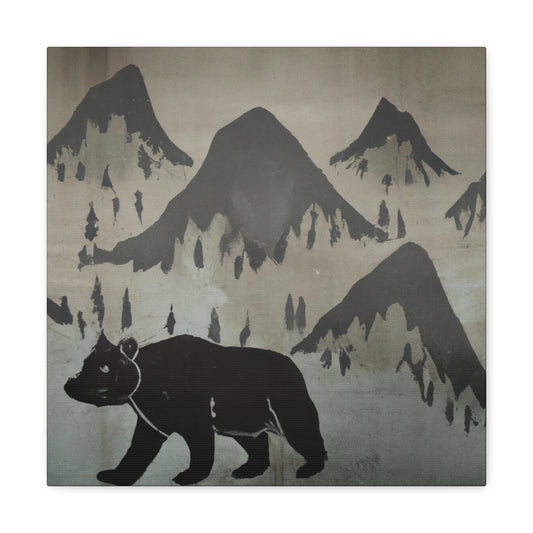 Grizzly In The Wild - Canvas