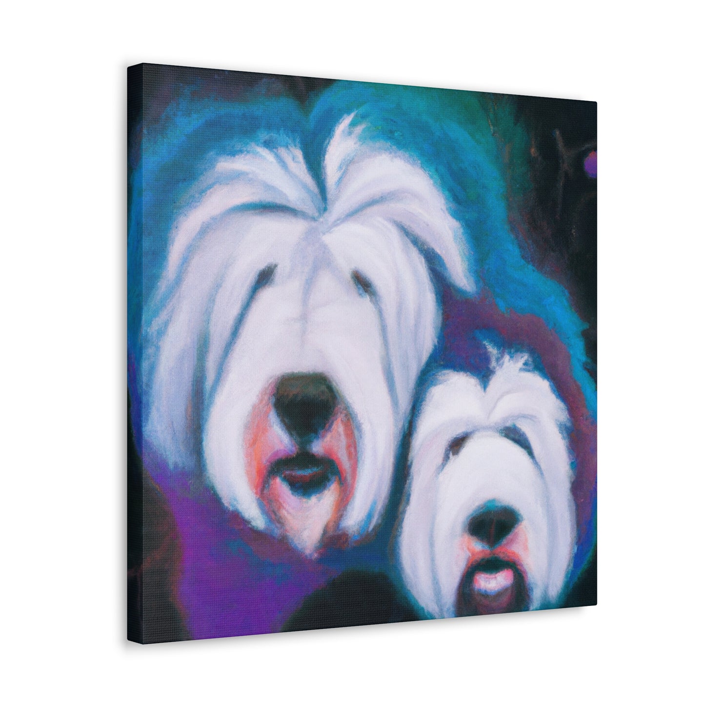 "Surreal Old English Sheepdog". - Canvas