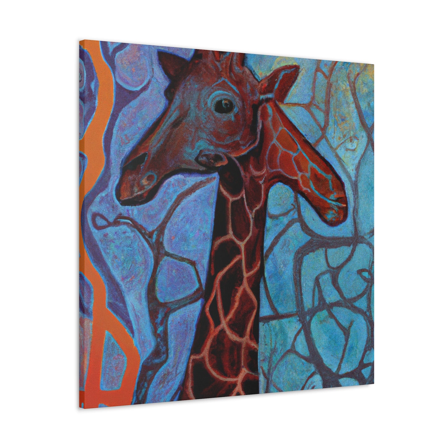 "Giraffes in Art Deco". - Canvas