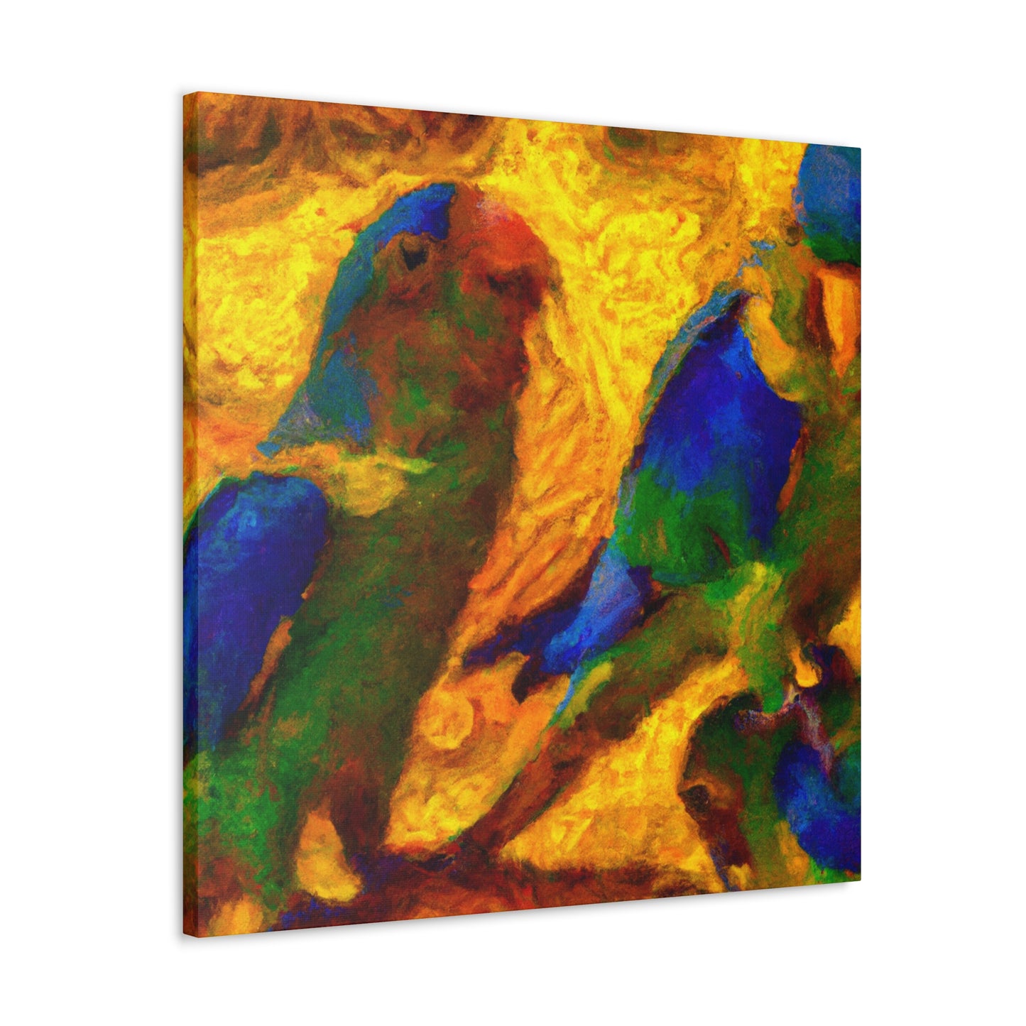 "Conures in Impressionism" - Canvas