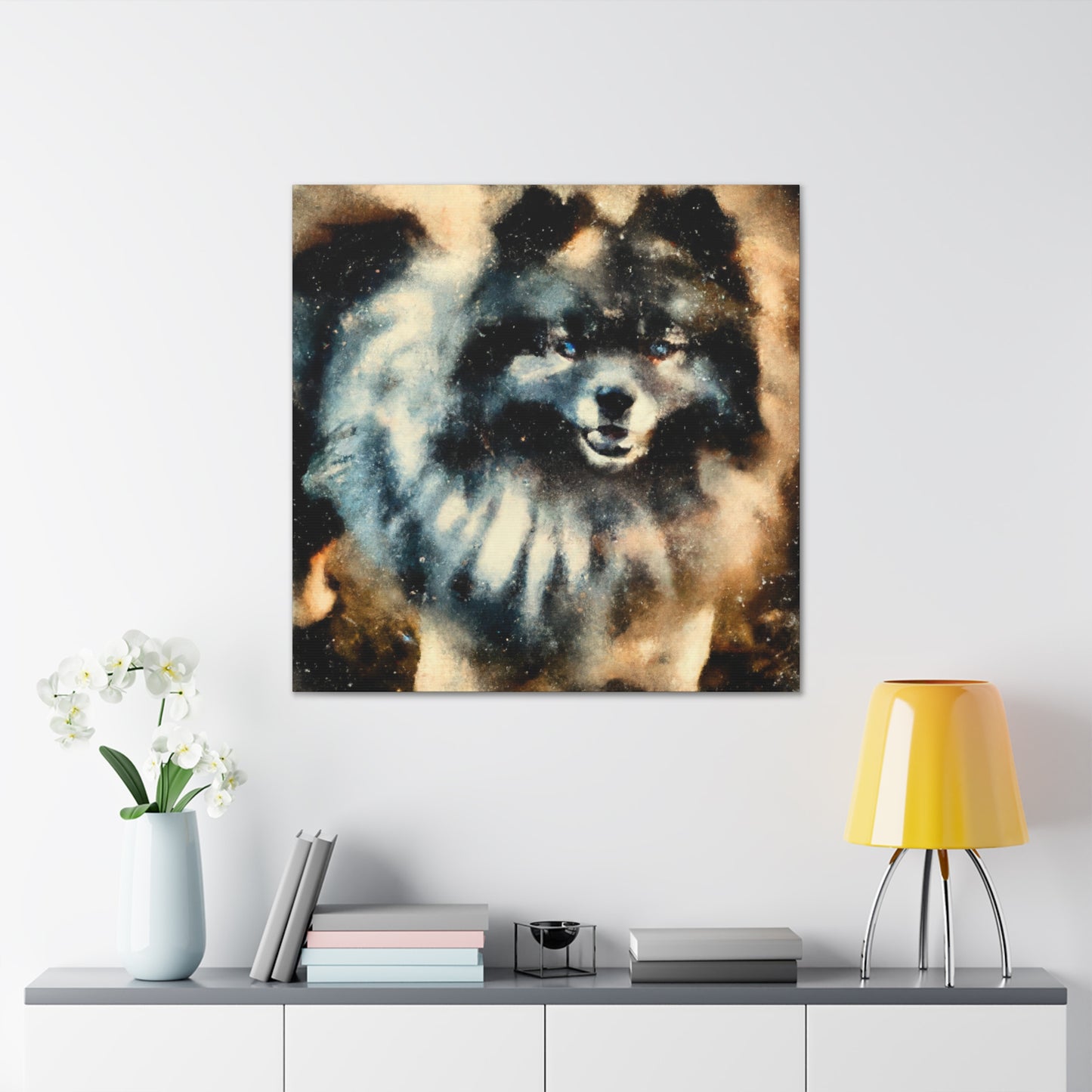 Fur and Whimsy Keeshond - Canvas