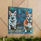 "Corgis At Playtime" - Canvas