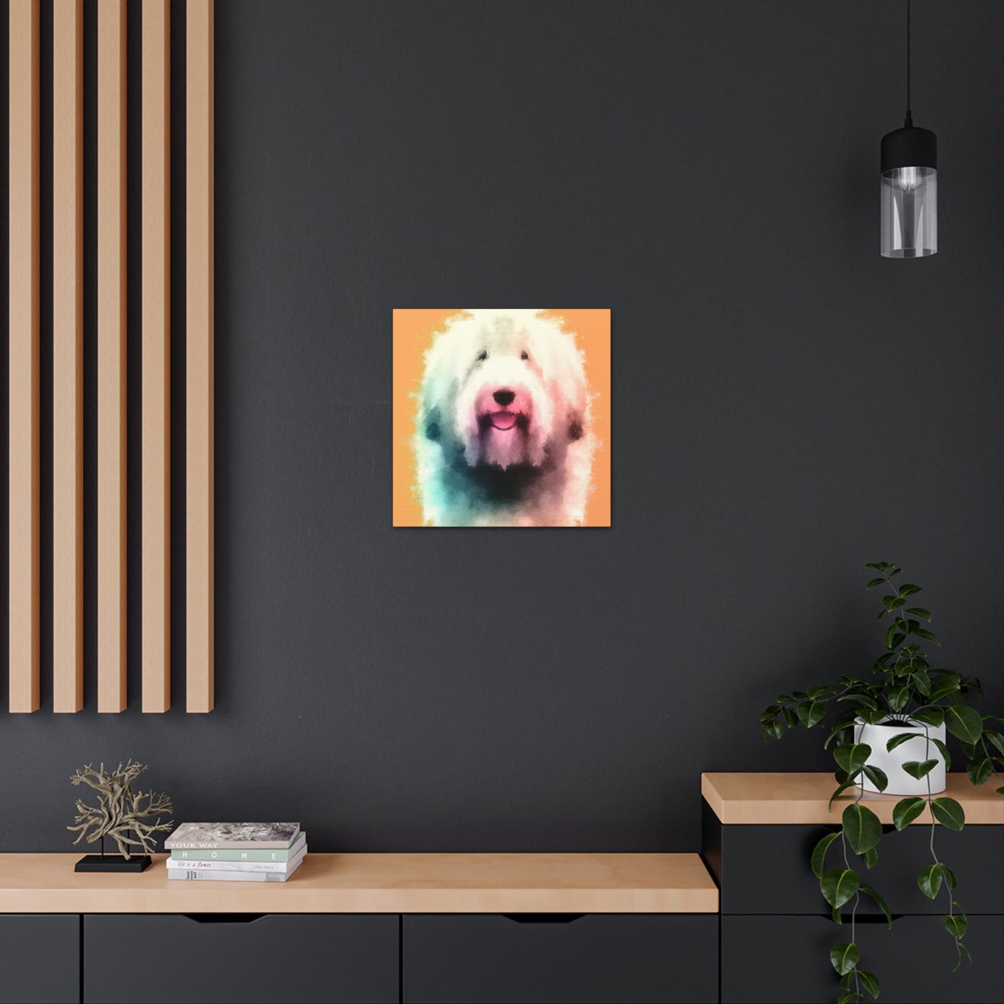 Old English Sheepdog Joy - Canvas