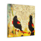 Red-Winged Songbird Reflection - Canvas