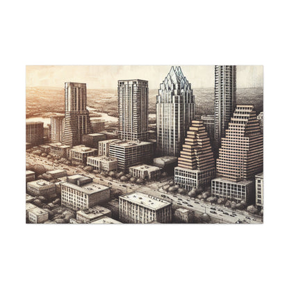 "Vibrant Austin Serenity" - Canvas