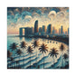 "Sunset Serenity in Miami" - Canvas