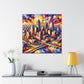 "Enigmatic Urban Dreamscape" - Canvas