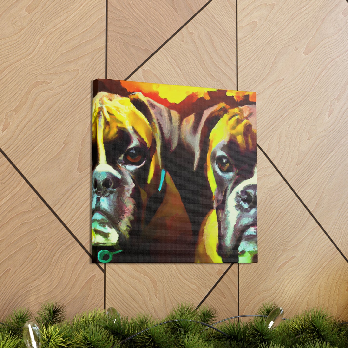 Boxer in the Ring - Canvas