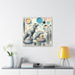 Whimsical Prehistoric Palette - Canvas