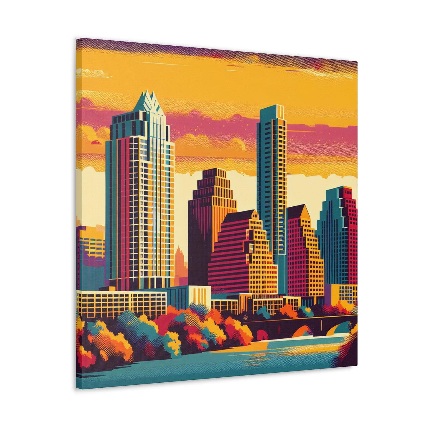 "Colorful Austin Skies" - Canvas