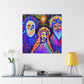 Three Wisemen Pointillism - Canvas