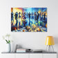 "Vibrant Revelry Unleashed" - Canvas