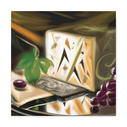 "Cheese and Grapes Delight" - Canvas