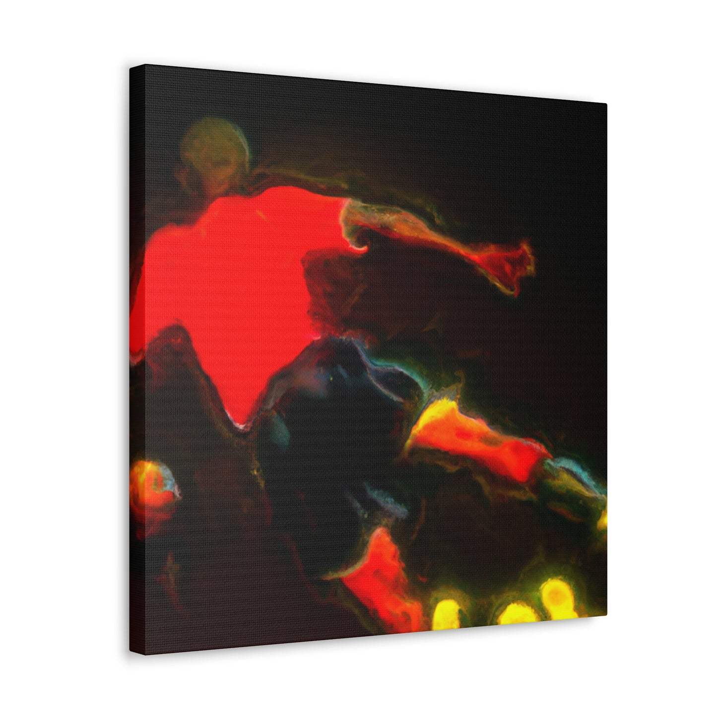 Soccer in Moonlight Sky - Canvas