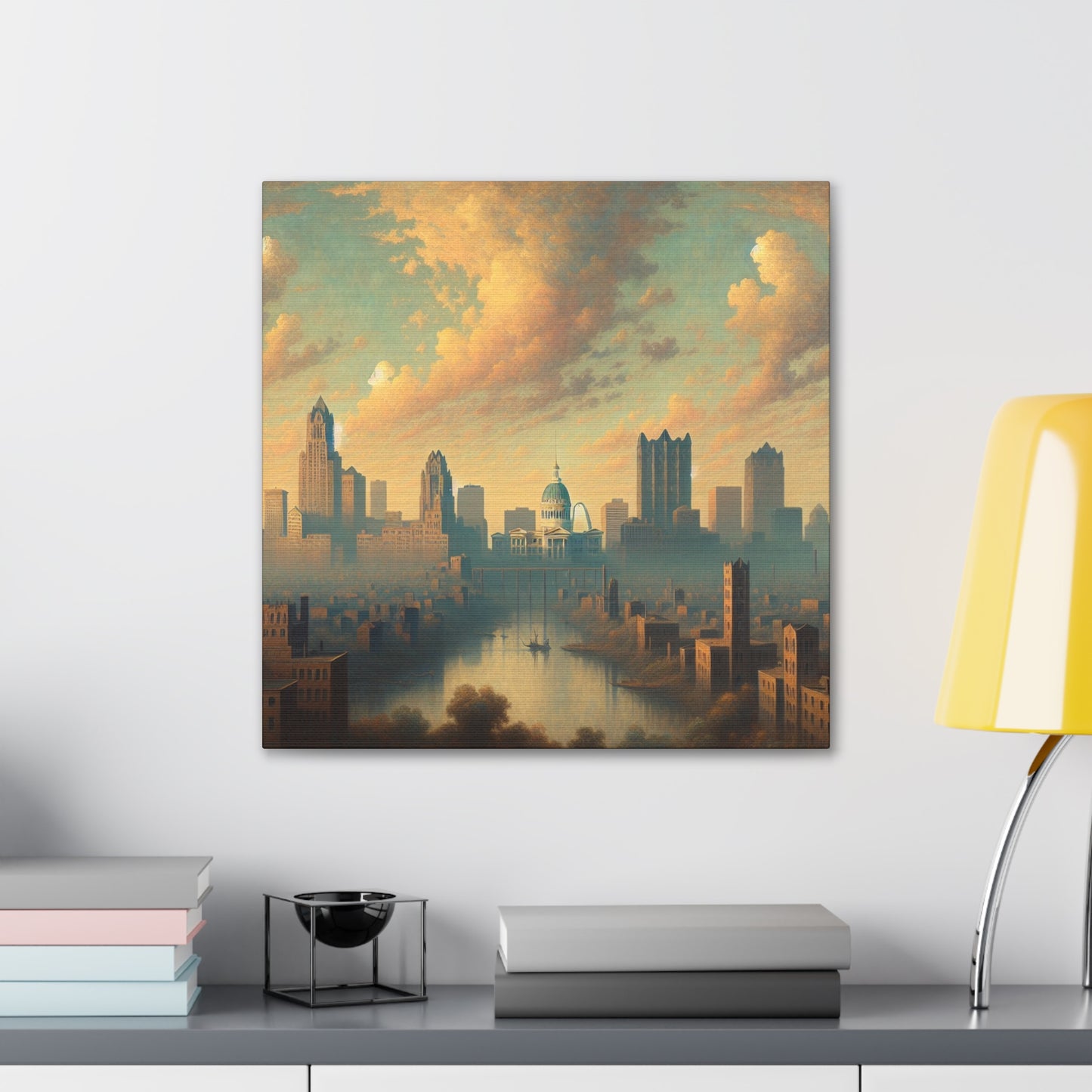 "Enigmatic City Symmetry" - Canvas