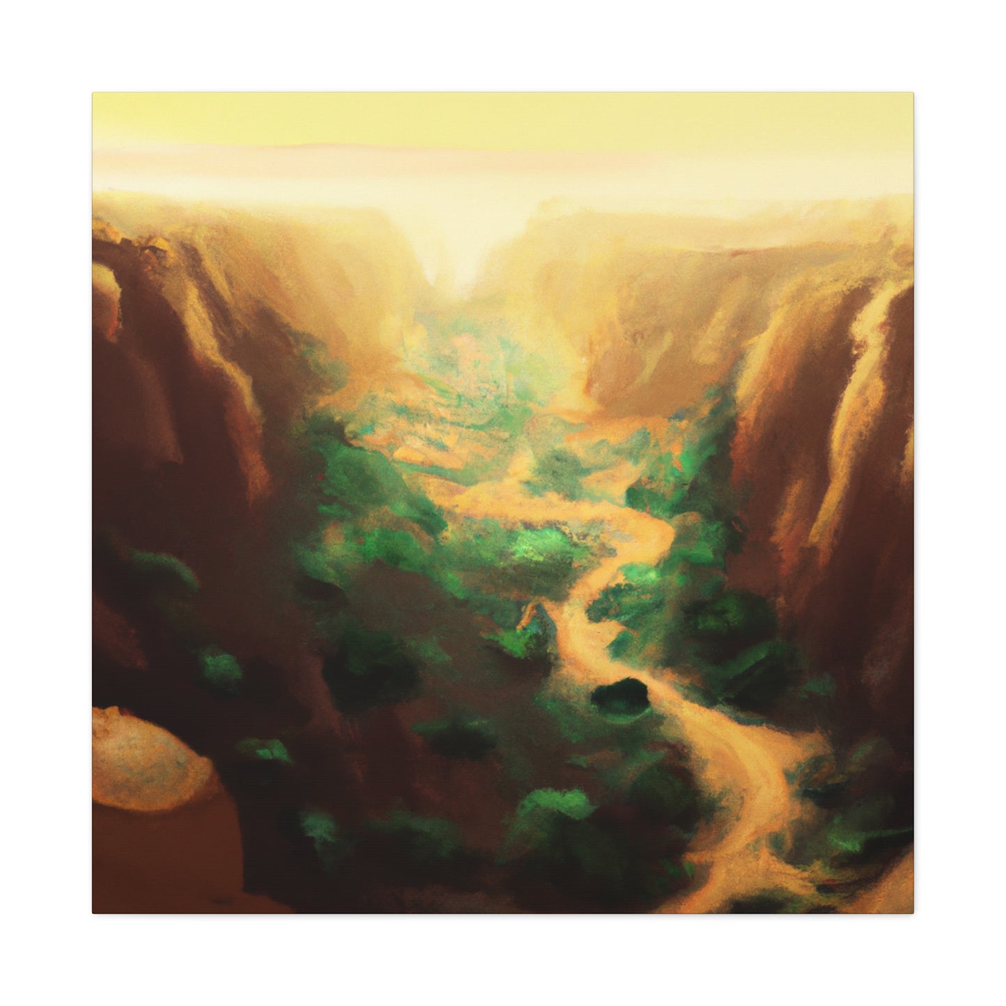 Canyon: Digital Dreamscape - Canvas