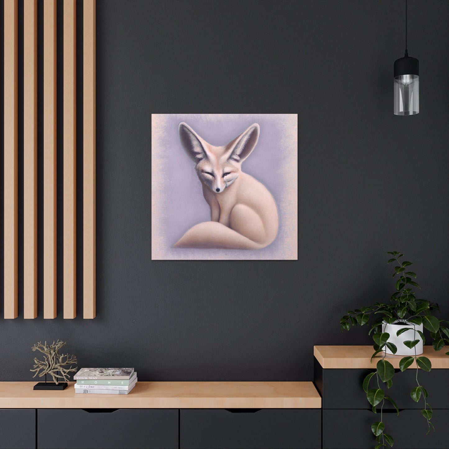 Fennec Fox Art Deco - Canvas