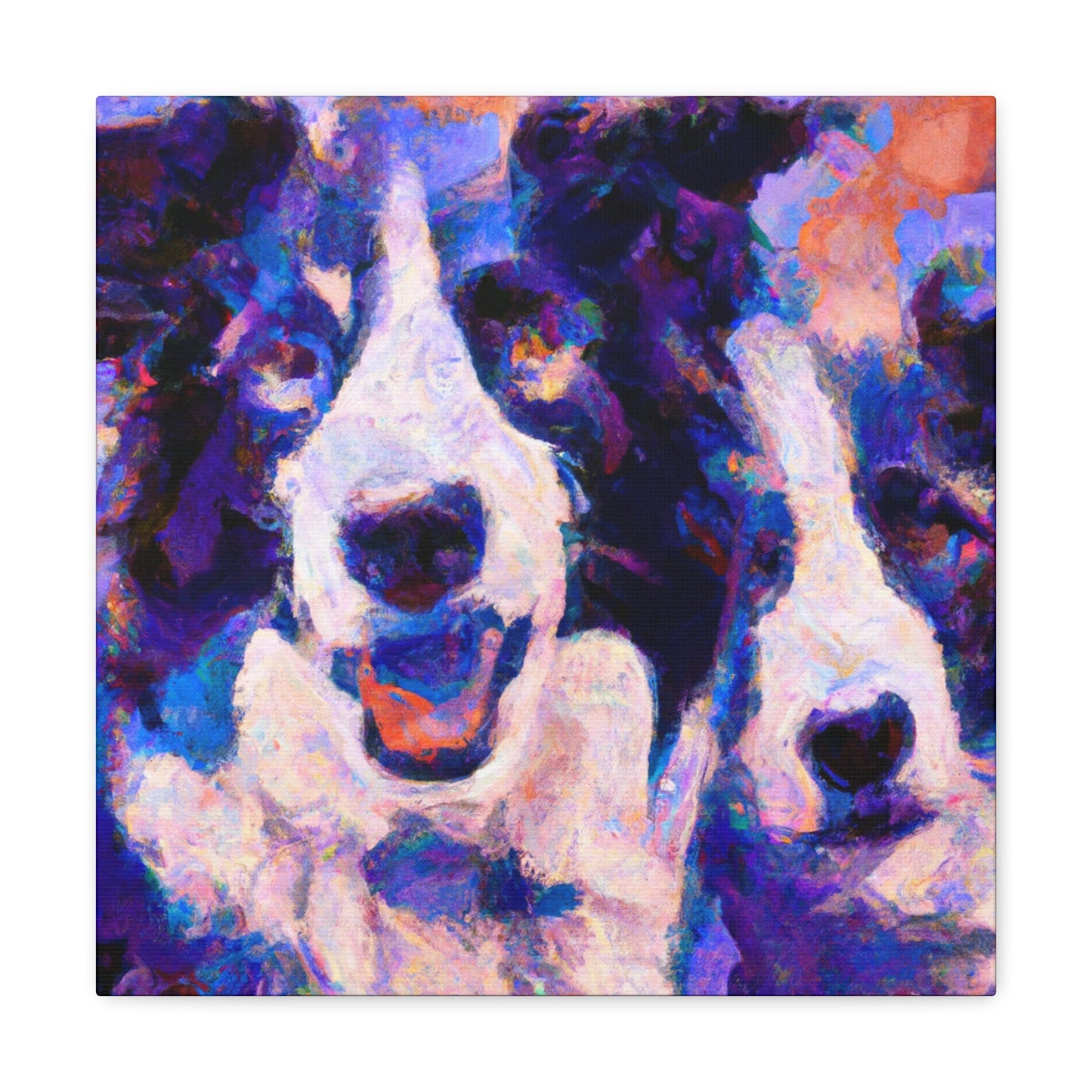 "Border Collie Impressionism" - Canvas