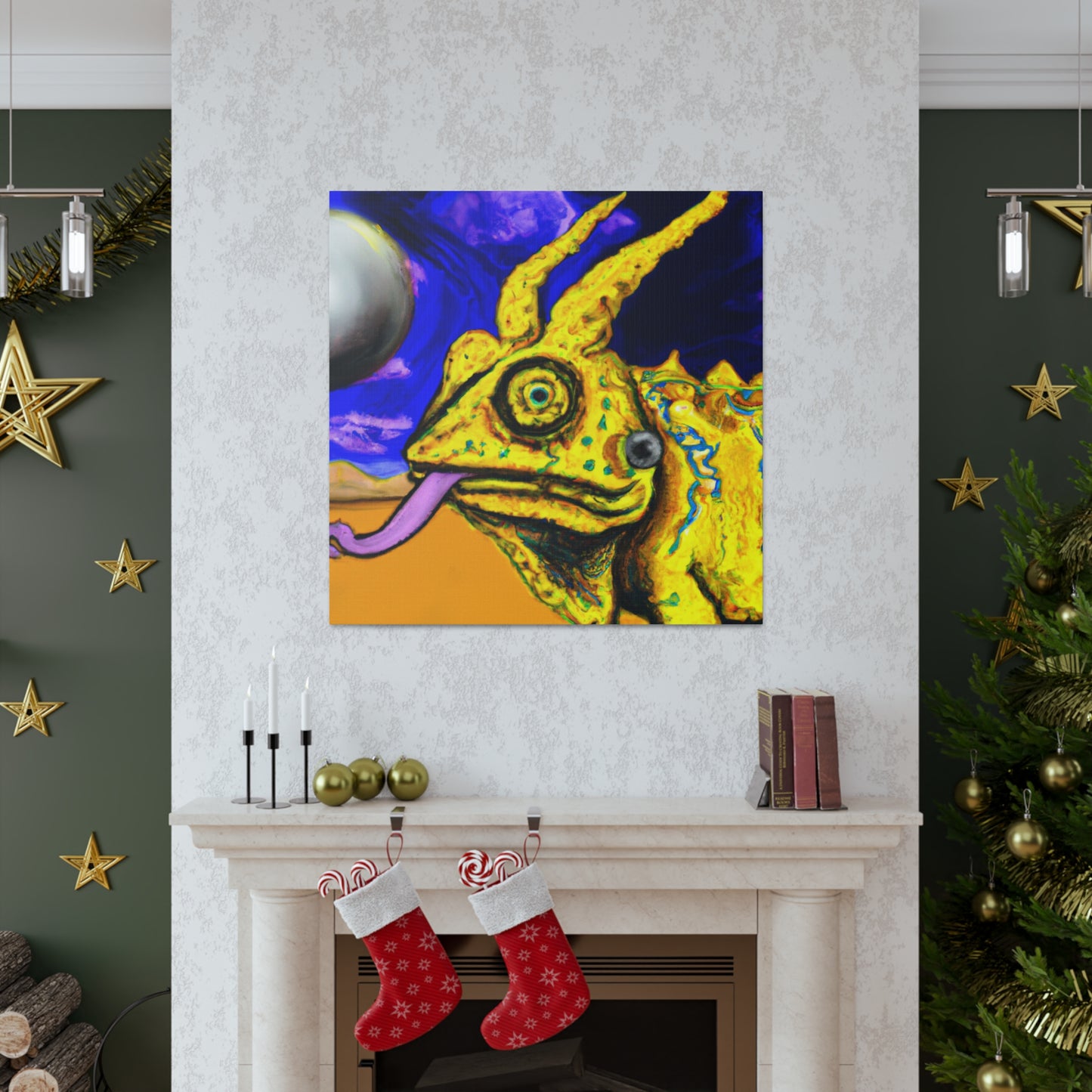 "Horned Lizard Fantasy Dream" - Canvas