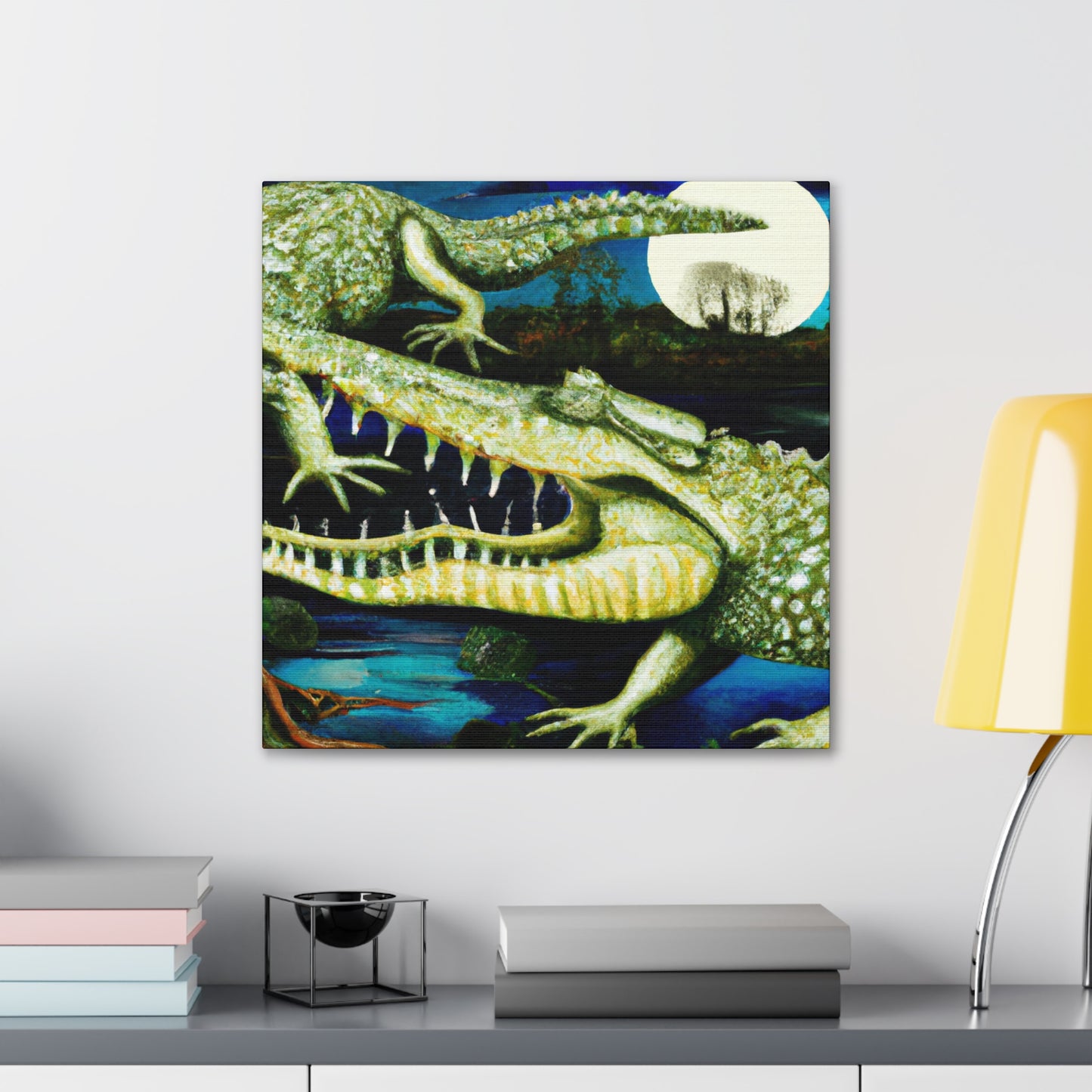 Crocodile in the Clouds - Canvas